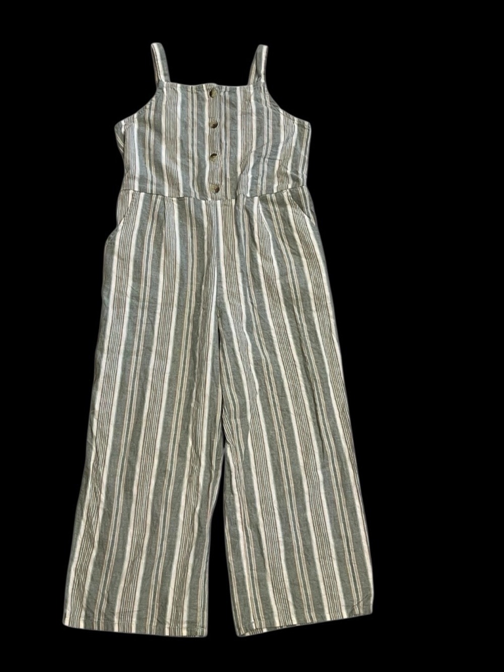 OshKosh B'gosh Gray & White Striped Girls' Cropped Jumper - Picture 3 of 6